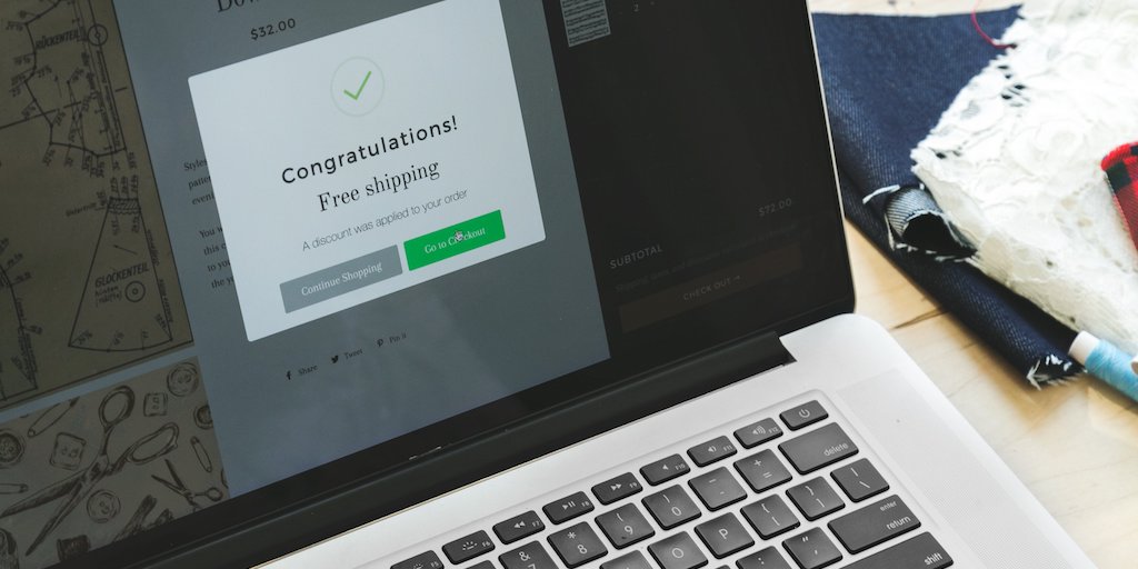 ecommerce on a laptop