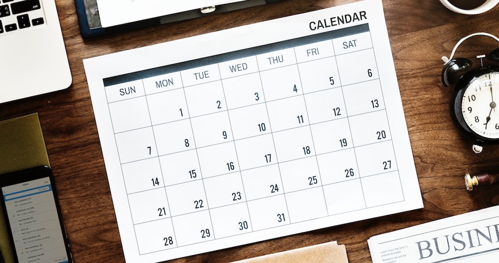 calendar today domain - a calendar on a desktop