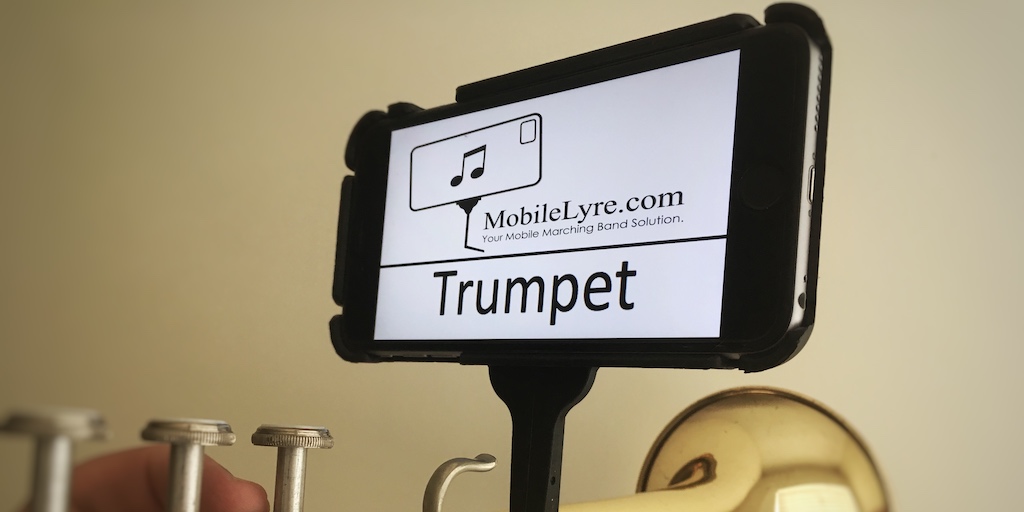 music lyre on a phone