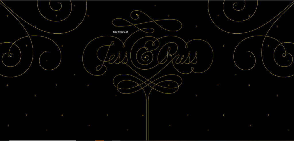 A wedding domain for Jess and Russ.