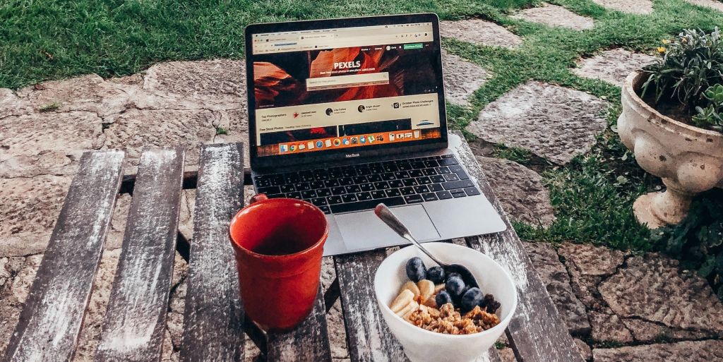 Work remotely with a good Wi-Fi connection.